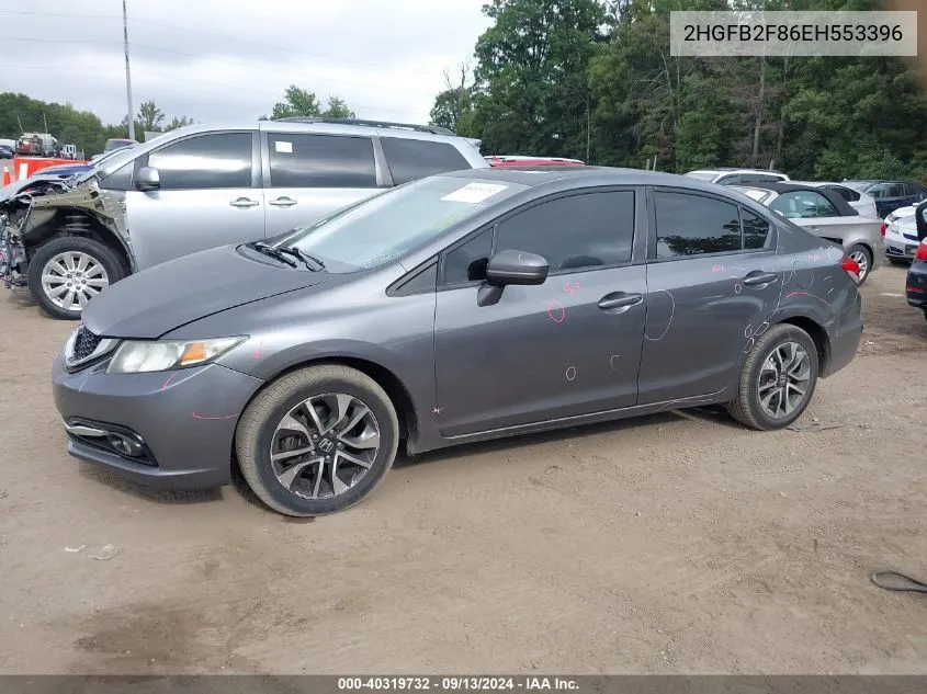 2HGFB2F86EH553396 2014 Honda Civic Ex