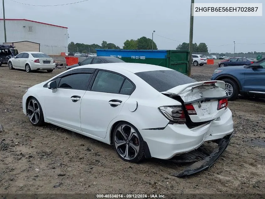 2HGFB6E56EH702887 2014 Honda Civic Si