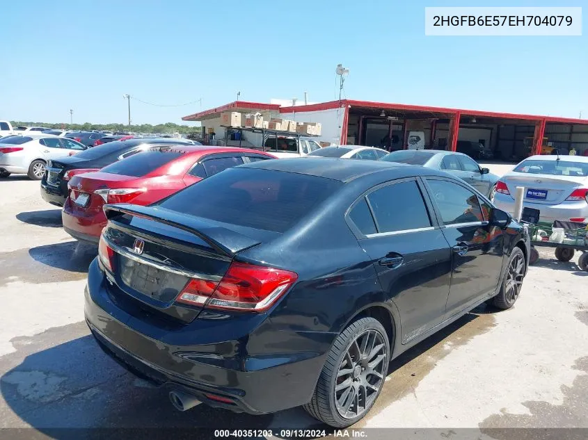 2HGFB6E57EH704079 2014 Honda Civic Si