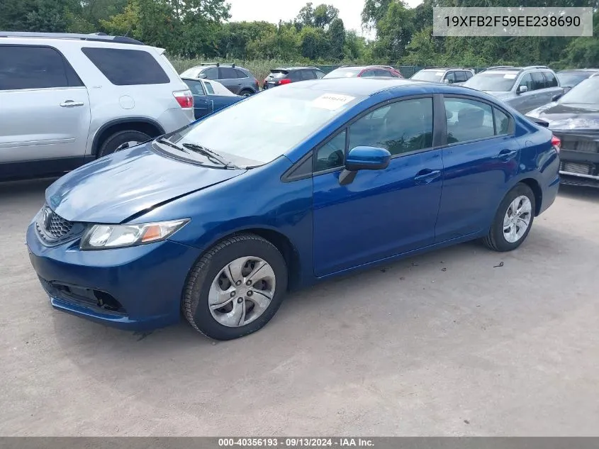 2014 Honda Civic Lx VIN: 19XFB2F59EE238690 Lot: 40356193