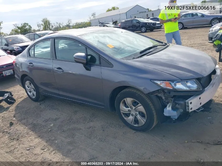 19XFB2F5XEE006616 2014 Honda Civic Lx