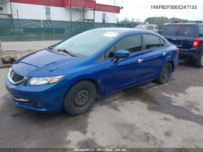 2014 Honda Civic Lx VIN: 19XFB2F50EE247133 Lot: 40366113