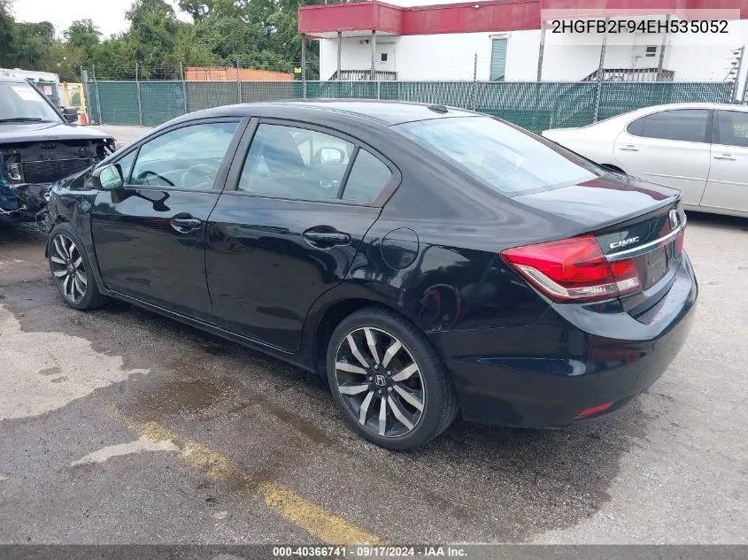 2HGFB2F94EH535052 2014 Honda Civic Ex-L