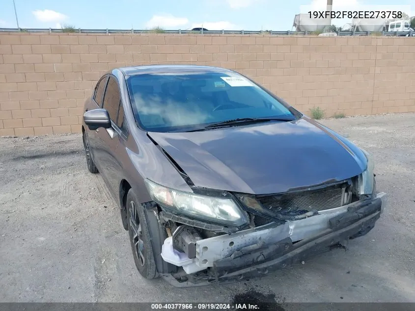 19XFB2F82EE273758 2014 Honda Civic Ex