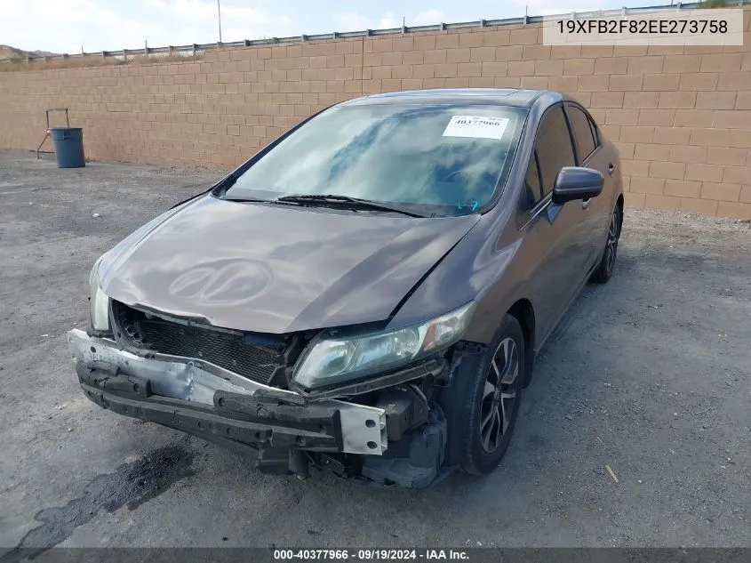 19XFB2F82EE273758 2014 Honda Civic Ex