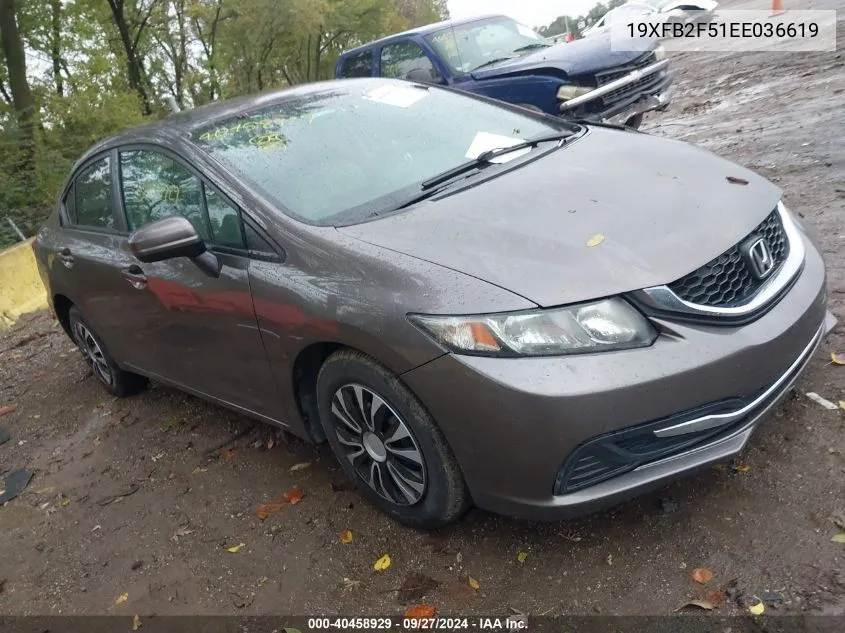 19XFB2F51EE036619 2014 Honda Civic Lx