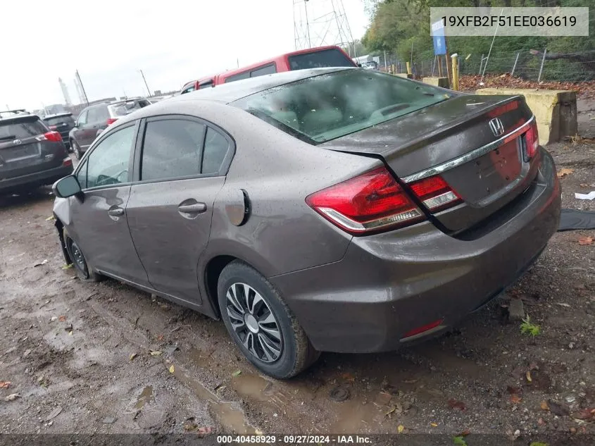 19XFB2F51EE036619 2014 Honda Civic Lx