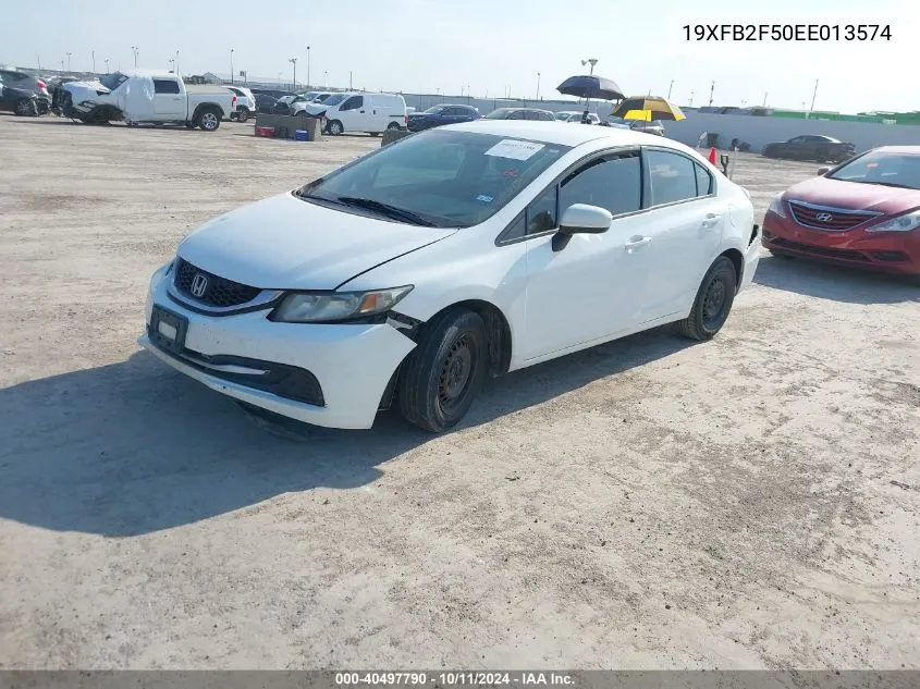 2014 Honda Civic Lx VIN: 19XFB2F50EE013574 Lot: 40497790