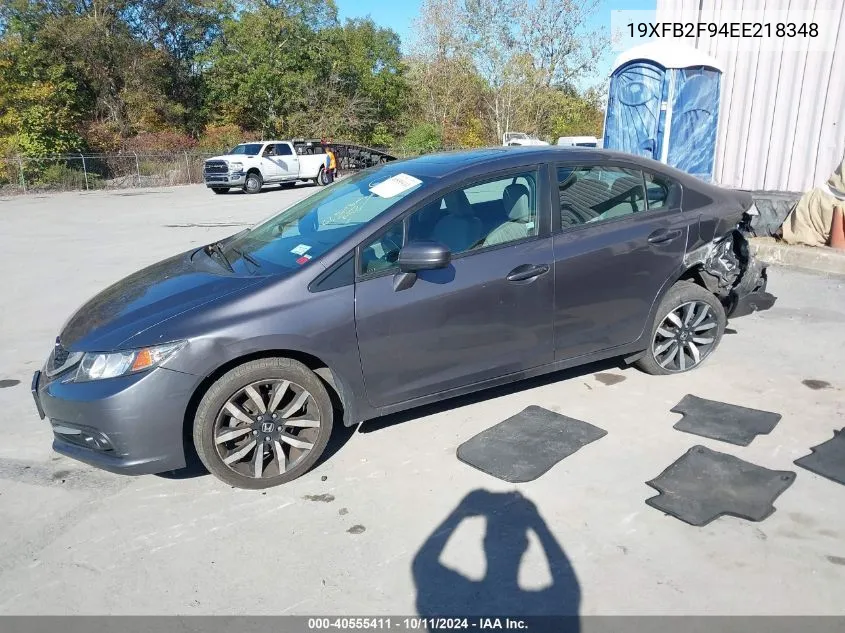 19XFB2F94EE218348 2014 Honda Civic Ex-L