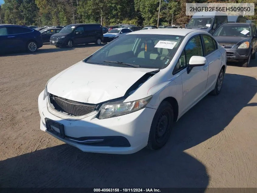 2014 Honda Civic Lx VIN: 2HGFB2F56EH509050 Lot: 40563158