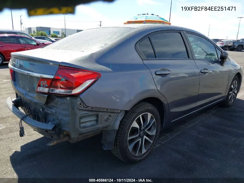 2014 Honda Civic Ex VIN: 19XFB2F84EE251471 Lot: 40566124