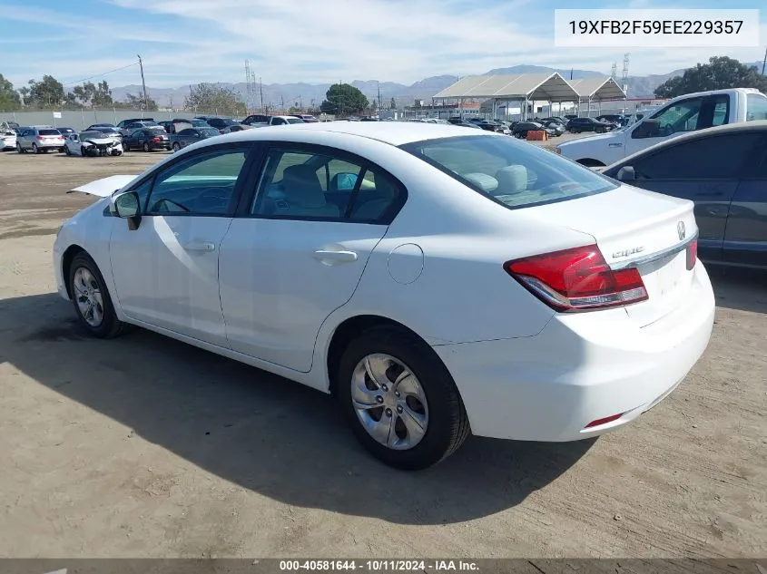 19XFB2F59EE229357 2014 Honda Civic Lx