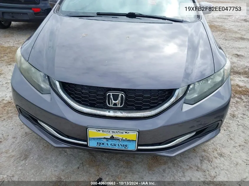 19XFB2F82EE047753 2014 Honda Civic Ex