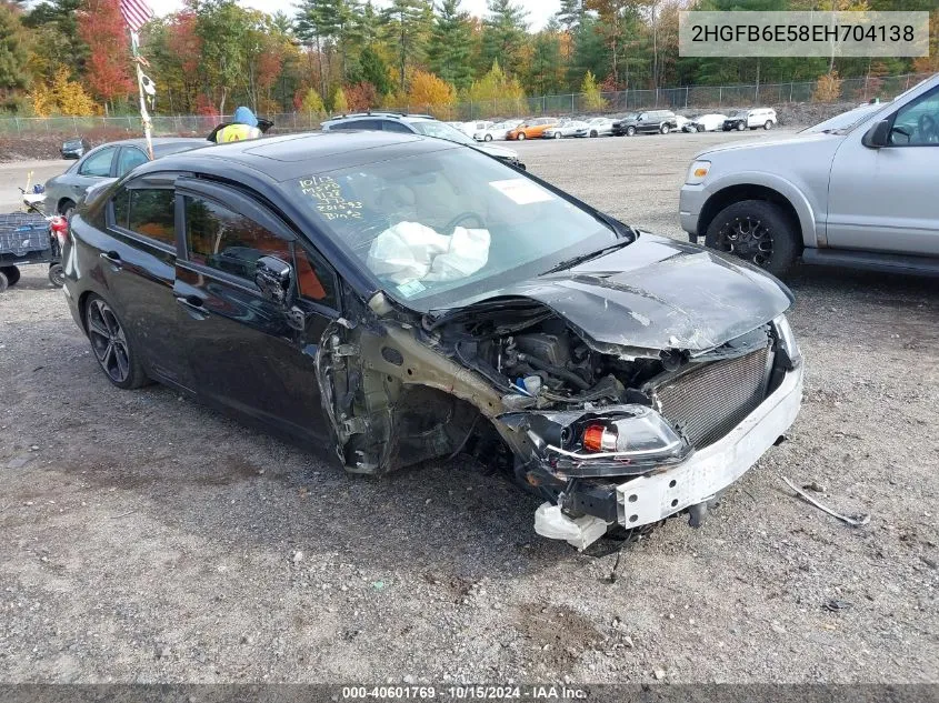 2HGFB6E58EH704138 2014 Honda Civic Si