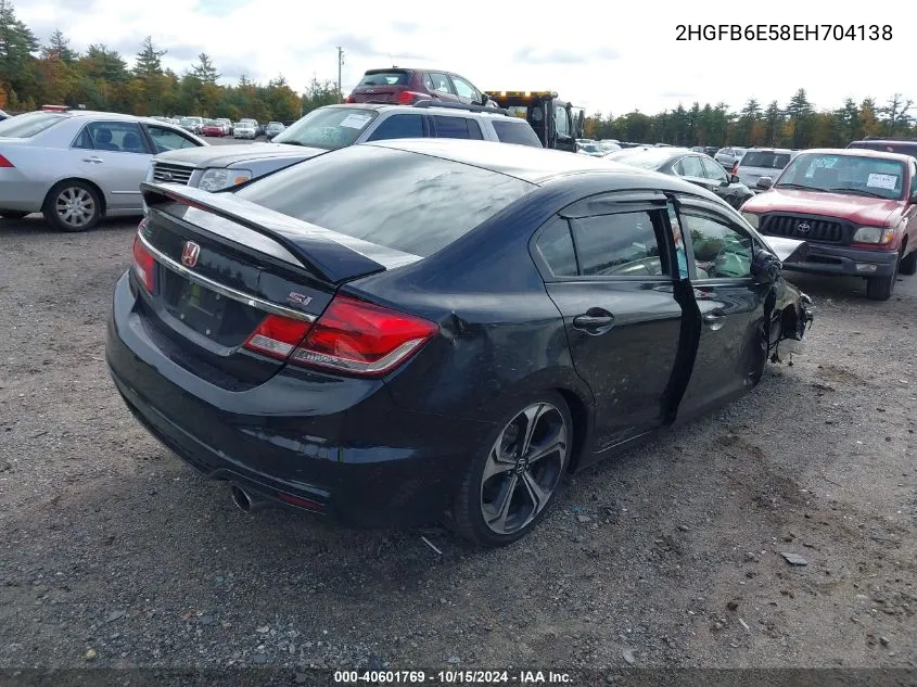 2HGFB6E58EH704138 2014 Honda Civic Si