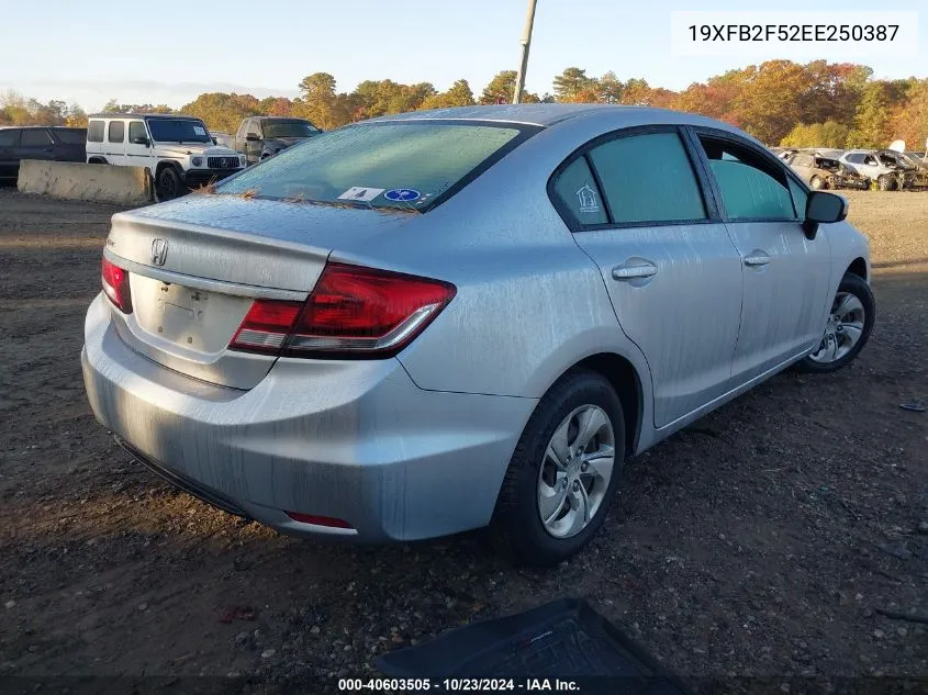 2014 Honda Civic Lx VIN: 19XFB2F52EE250387 Lot: 40603505