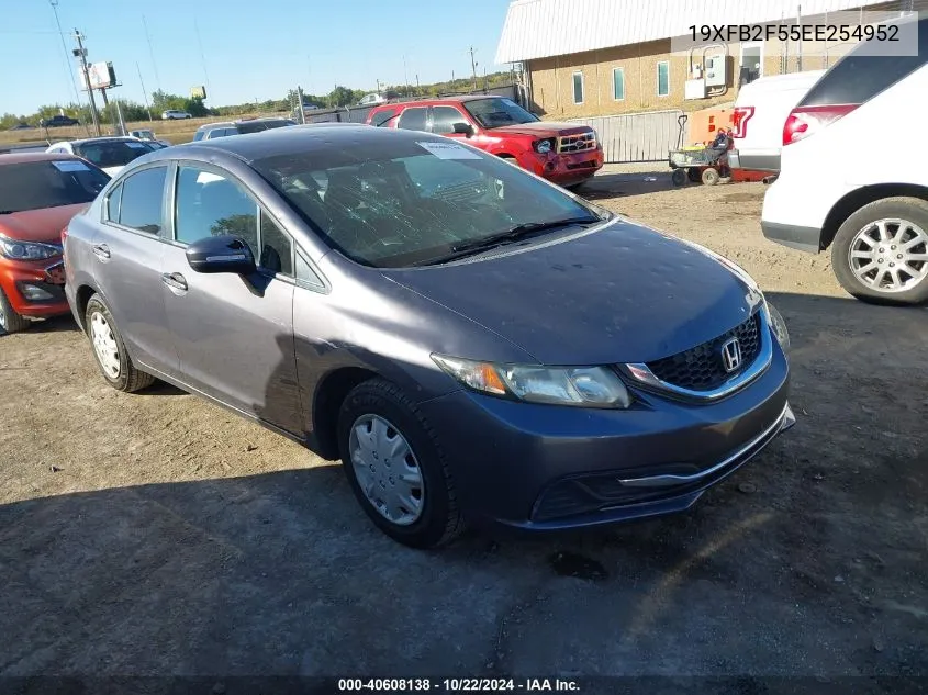 2014 Honda Civic Lx VIN: 19XFB2F55EE254952 Lot: 40608138