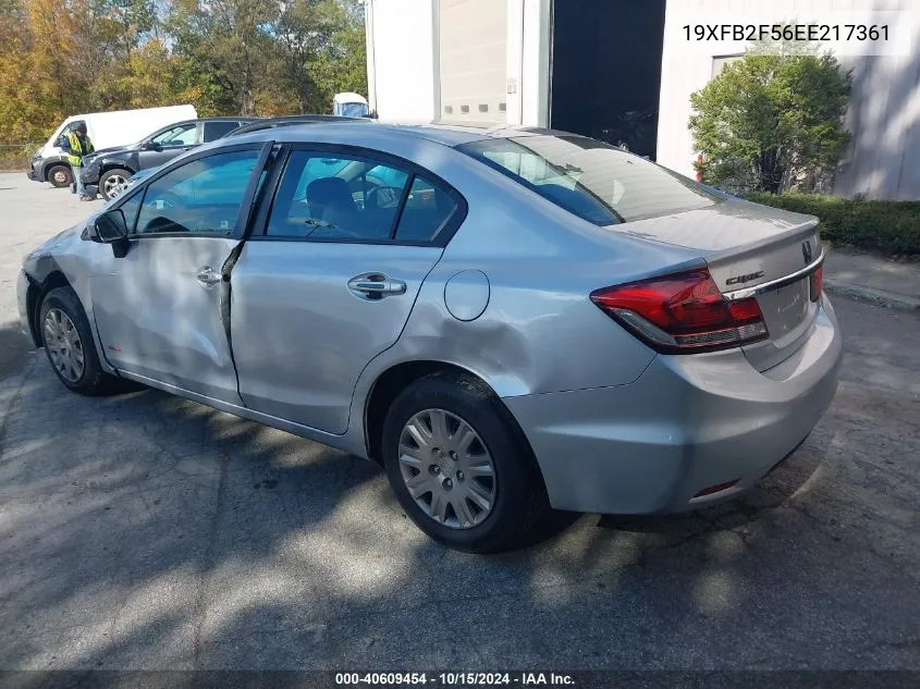 2014 Honda Civic Lx VIN: 19XFB2F56EE217361 Lot: 40609454