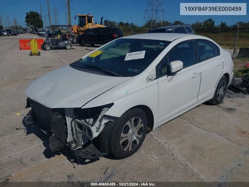 2014 Honda Civic Hybrid VIN: 19XFB4F39EE000459 Lot: 40650459