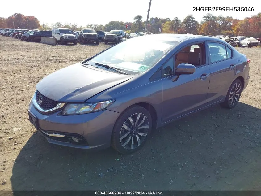 2014 Honda Civic Ex-L VIN: 2HGFB2F99EH535046 Lot: 40666204