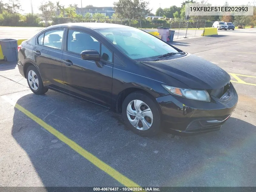 19XFB2F51EE202993 2014 Honda Civic Lx