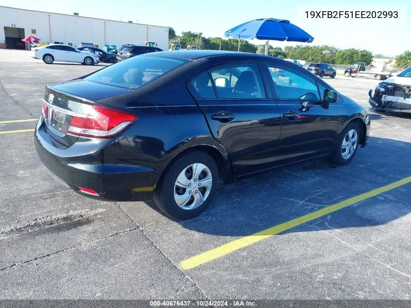 19XFB2F51EE202993 2014 Honda Civic Lx