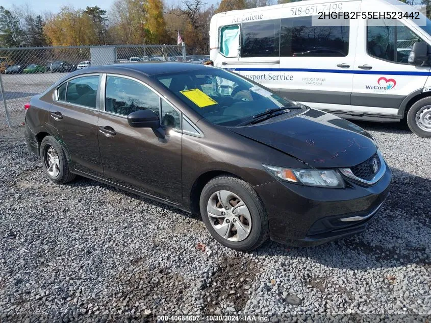 2014 Honda Civic Lx VIN: 2HGFB2F55EH523442 Lot: 40688607