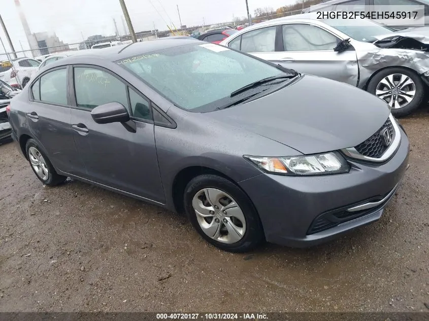 2HGFB2F54EH545917 2014 Honda Civic Lx