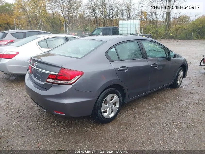 2HGFB2F54EH545917 2014 Honda Civic Lx