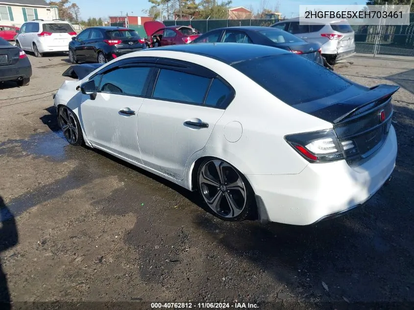 2014 Honda Civic Si VIN: 2HGFB6E5XEH703461 Lot: 40762812