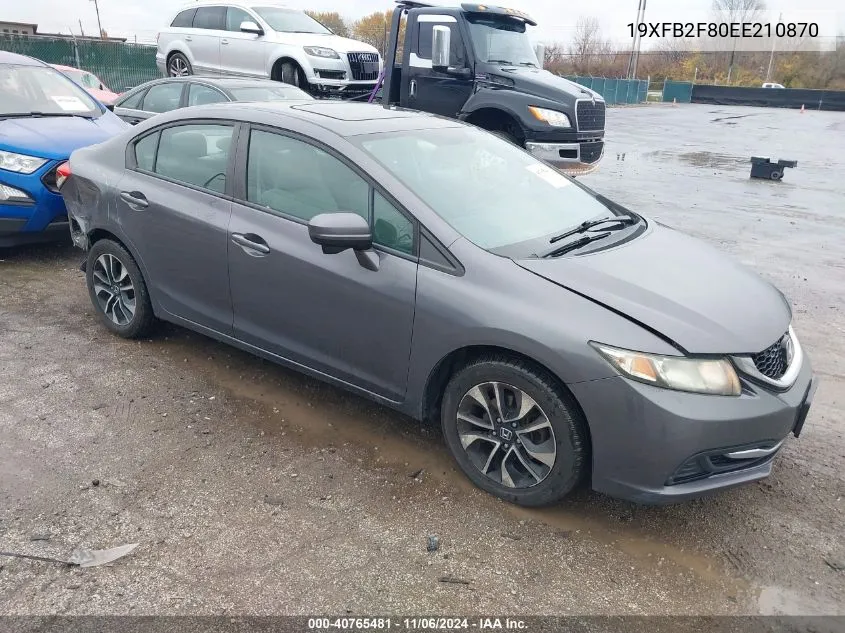 2014 Honda Civic Ex VIN: 19XFB2F80EE210870 Lot: 40765481