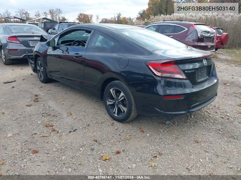 2014 Honda Civic Ex VIN: 2HGFG3B80EH503140 Lot: 40786141