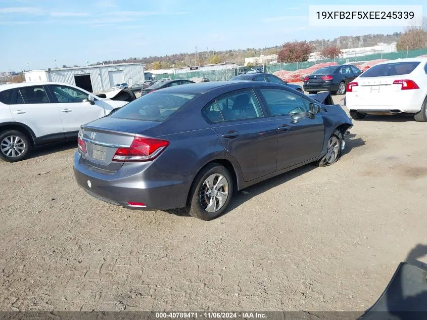 2014 Honda Civic Lx VIN: 19XFB2F5XEE245339 Lot: 40789471