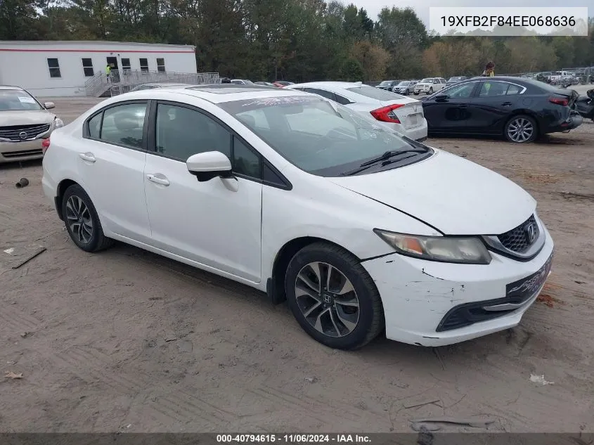 2014 Honda Civic Ex VIN: 19XFB2F84EE068636 Lot: 40794615