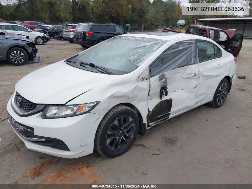 2014 Honda Civic Ex VIN: 19XFB2F84EE068636 Lot: 40794615