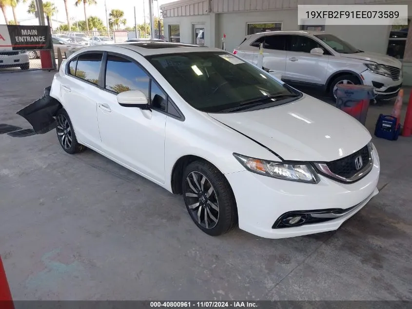 2014 Honda Civic Ex-L VIN: 19XFB2F91EE073589 Lot: 40800961