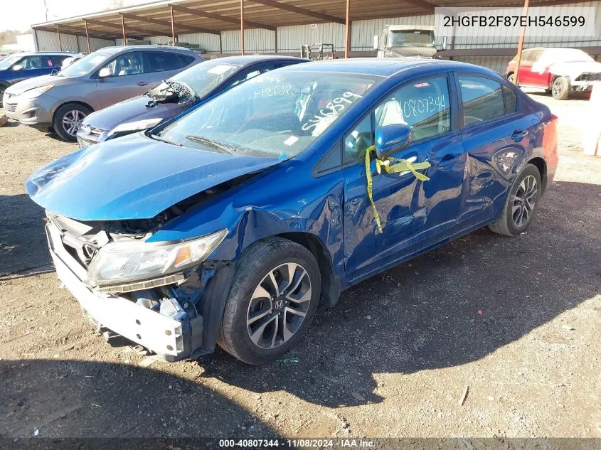 2HGFB2F87EH546599 2014 Honda Civic Ex