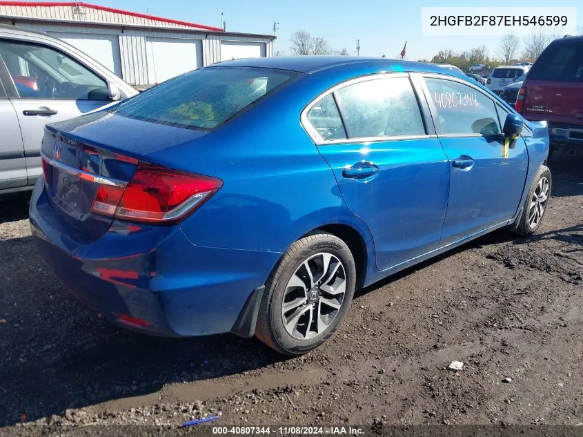 2HGFB2F87EH546599 2014 Honda Civic Ex