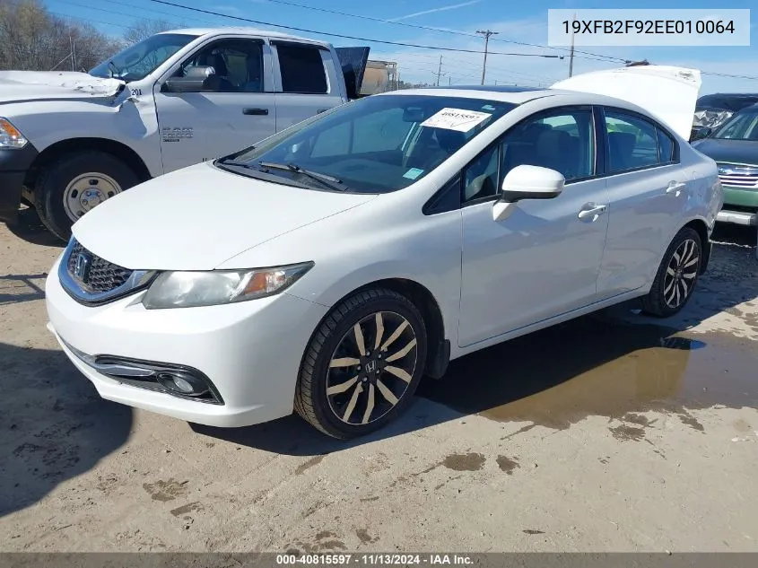 2014 Honda Civic Ex-L VIN: 19XFB2F92EE010064 Lot: 40815597