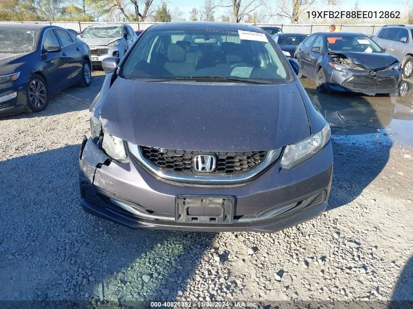 2014 Honda Civic Ex VIN: 19XFB2F88EE012862 Lot: 40820392