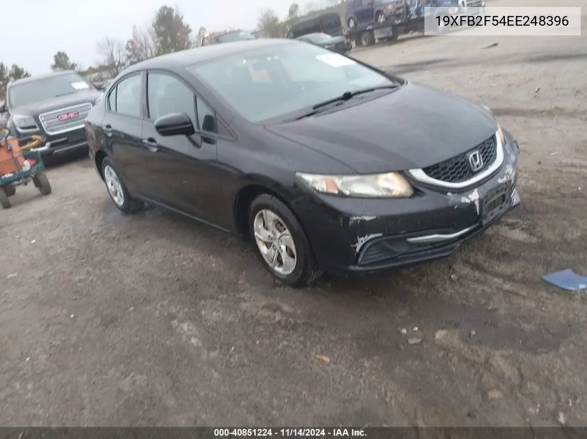 2014 Honda Civic Lx VIN: 19XFB2F54EE248396 Lot: 40851224