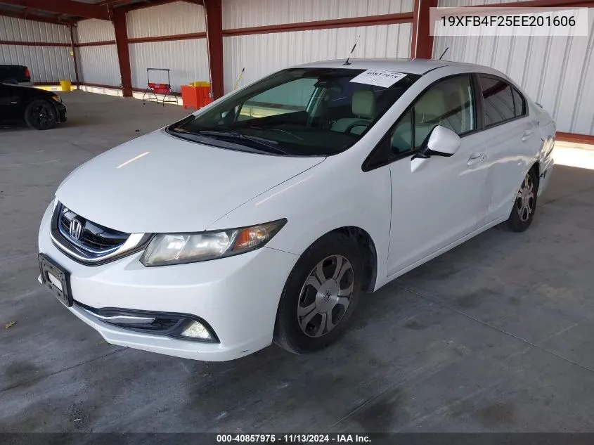 2014 Honda Civic Hybrid VIN: 19XFB4F25EE201606 Lot: 40857975