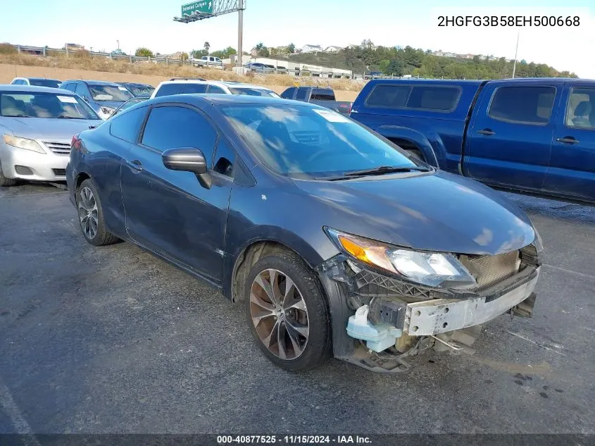 2014 Honda Civic Lx VIN: 2HGFG3B58EH500668 Lot: 40877525