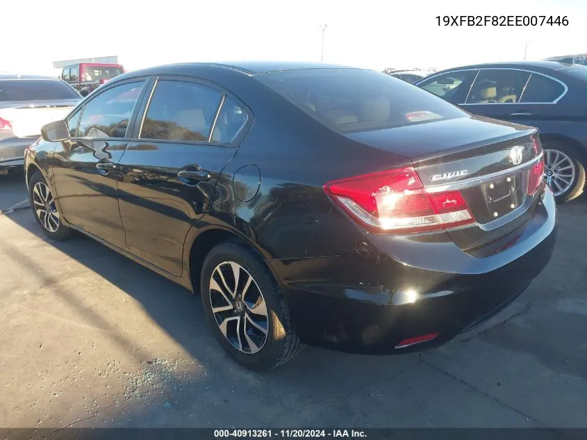 2014 Honda Civic Ex VIN: 19XFB2F82EE007446 Lot: 40913261