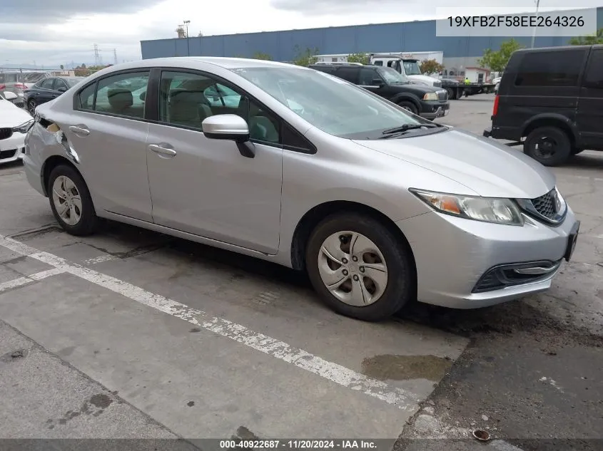 2014 Honda Civic Lx VIN: 19XFB2F58EE264326 Lot: 40922687