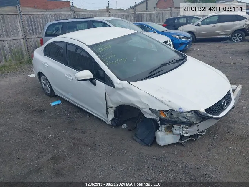 2HGFB2F4XFH038111 2015 Honda Civic Sedan