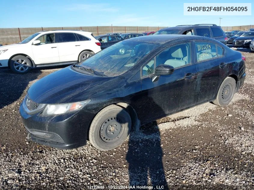 2015 Honda Civic Sedan VIN: 2HGFB2F48FH054095 Lot: 12122685