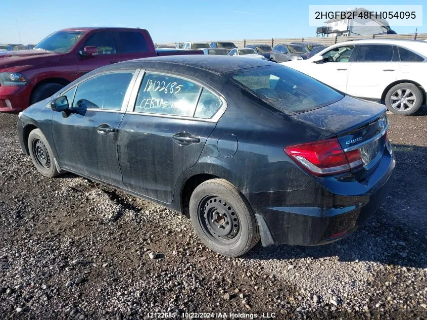 2015 Honda Civic Sedan VIN: 2HGFB2F48FH054095 Lot: 12122685