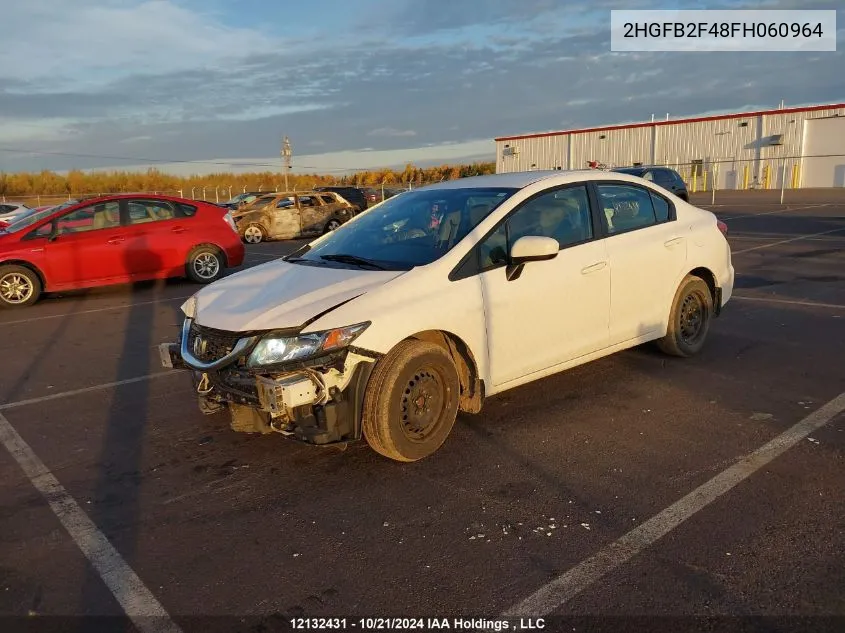 2015 Honda Civic Sedan VIN: 2HGFB2F48FH060964 Lot: 12132431