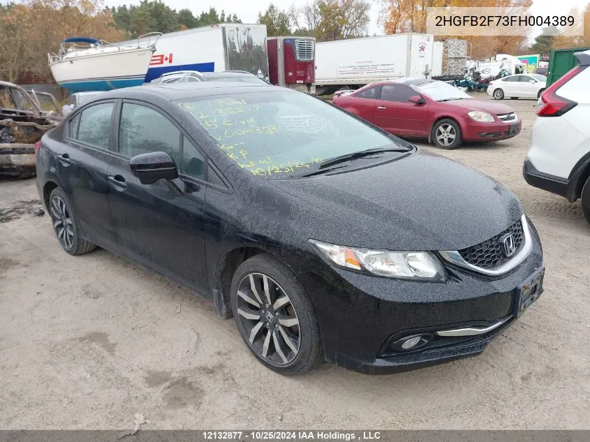 2015 Honda Civic Sedan VIN: 2HGFB2F73FH004389 Lot: 12132877